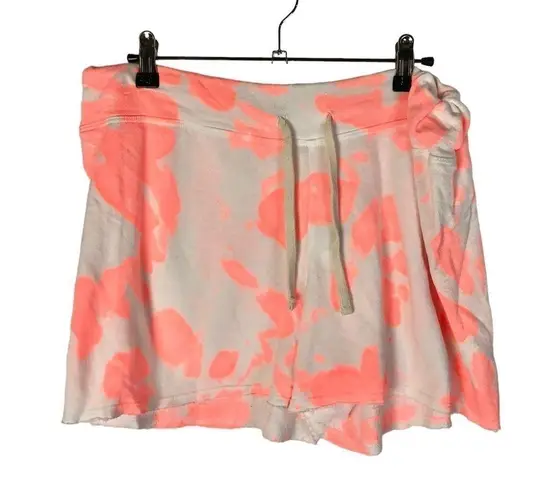 Sundry Pop of Peach Tie Dye Lounge Shorts 3/L