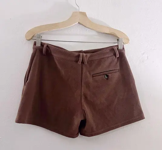 Maryam Nassir Zadeh Nanou Shorts in Pecan Terry Cloth Brown Size 6