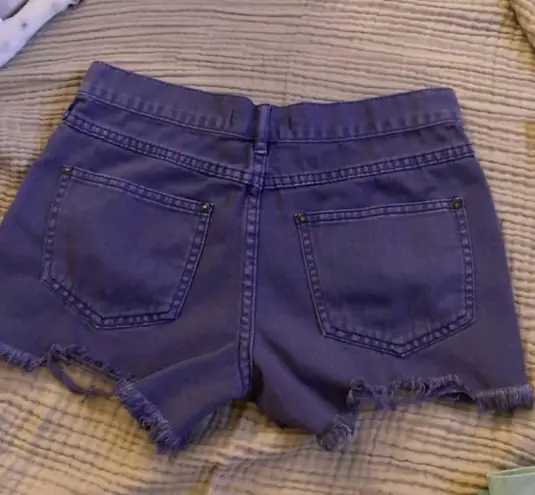 Free People Movement Free People Purple Jean Shorts