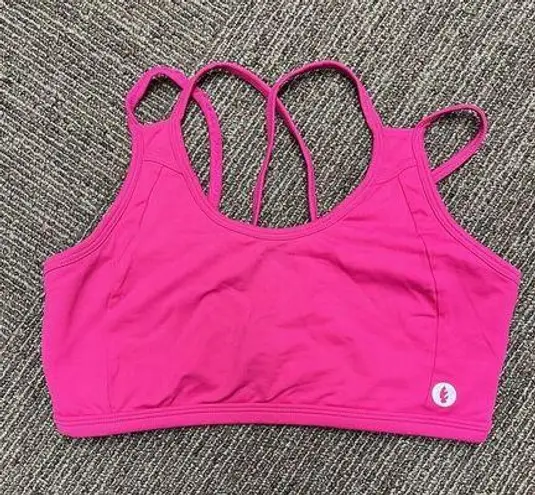 Dona Jo woman's size small S Amplify Hot Pink breathable athletic sports bra