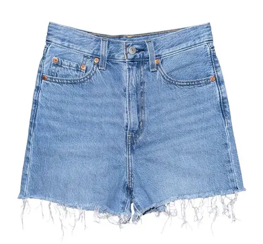 Levi's Levi’s Premium High Loose Denim Jean Shorts Women’s 24 Raw Hem Frayed High Rise