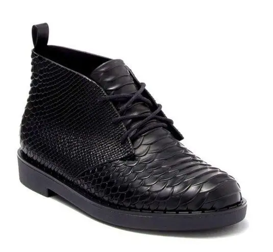 Melissa +Baja East Booties Black Embossed Boots Size 8 NEW