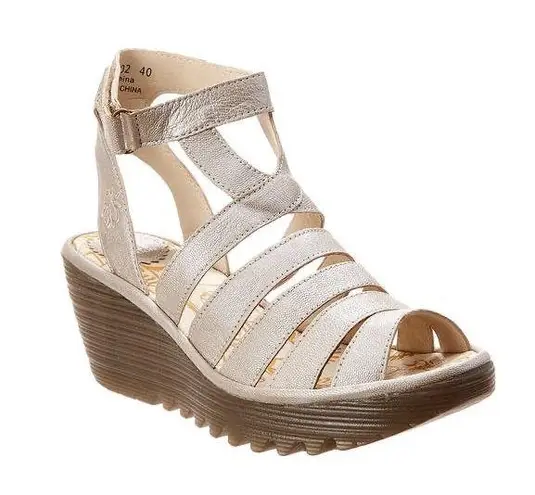 Fly London - Yeba Wedge Sandal Platform Strappy Lugged Sole Summer Resort Beach