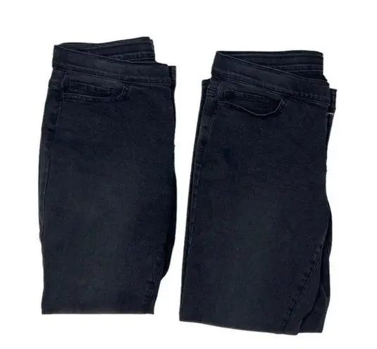 J.Jill 2- Denim Black 5 Pocket Legging Jeans Womens Petite Size 10 Stretch Casual