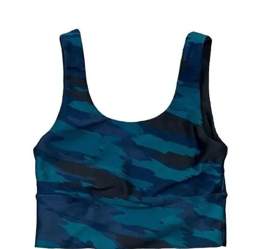 SoulCycle  Aqua Camouflage Sports bra