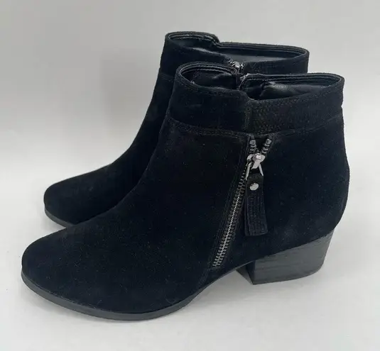 Blondo Boots Size 8 Isaac Waterproof Suede Black Heeled Ankle Winter Fall Casual
