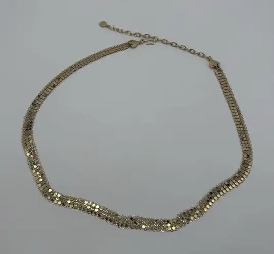 Vintage Gold Tone Chain Mesh Belt Hip Y2k Style Adjustable Festival