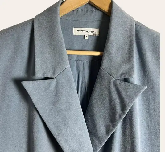 We Wore What Light Blue Peak Lapel Women’s Blazer Jacket Size Medium