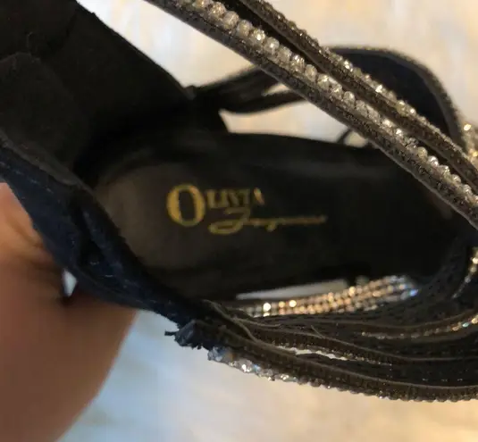 Olivia Ferguson Spike Heels Rhinestone Straps 10