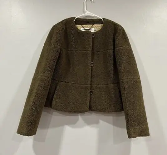 SEE by CHLOE jacket short coat khaki green size IT 46 US 10