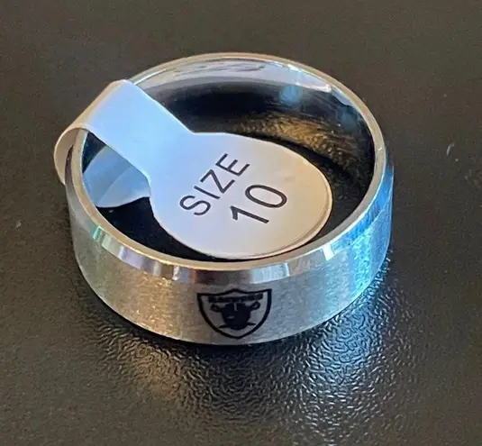 Silver Las Vegas Raiders Ring