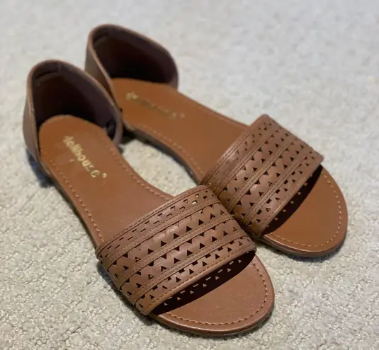 Dollhouse Open-Toe Flats - Image 1