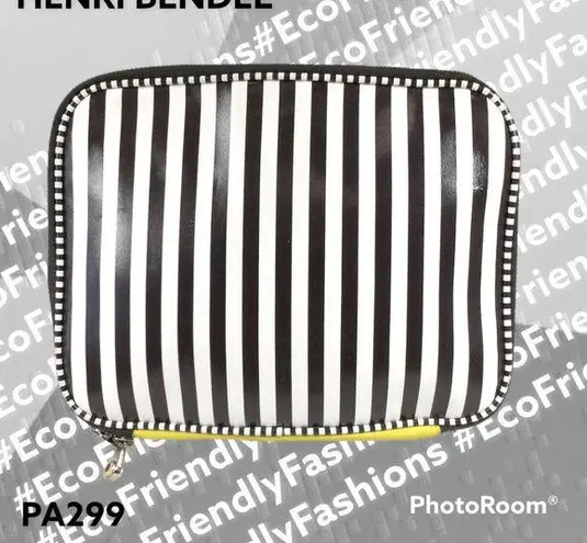 Henri Bendel  Striped Leather iPad Crossbody Bag