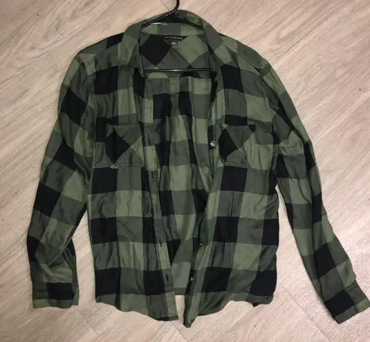 Hunter Black and  Green Flannel