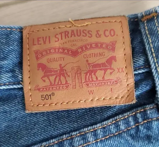 Levi's  501 Distressed High rise Shorts