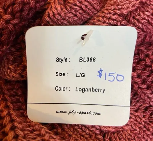 PBJ Blues NEW Acid Washed Loganberry Long Open Front Cardigan Size Large