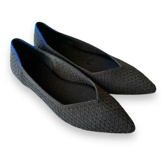 Rothy's Rothy’s The Point Black Pointed Toe Loafers Women’s Size 7 Fly Knit Luxury Comfy