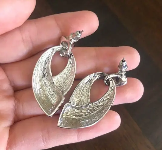 Vintage Signed Napier Pierced Earrings