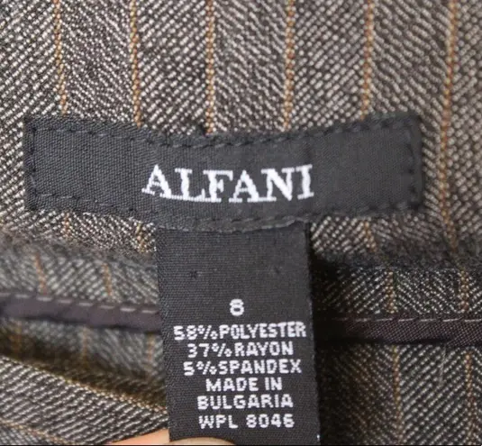 Alfani | Grey/Gold Pinstripe Chevron Trousers