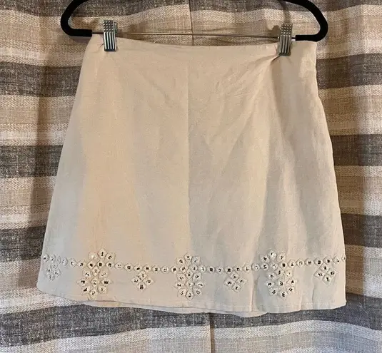 Midnight sky Tan Skirt Size Large