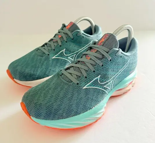 Mizuno Wave Rider 26 Running Shoes Gray Breathable Cushioning Sz 7.5- No Insoles