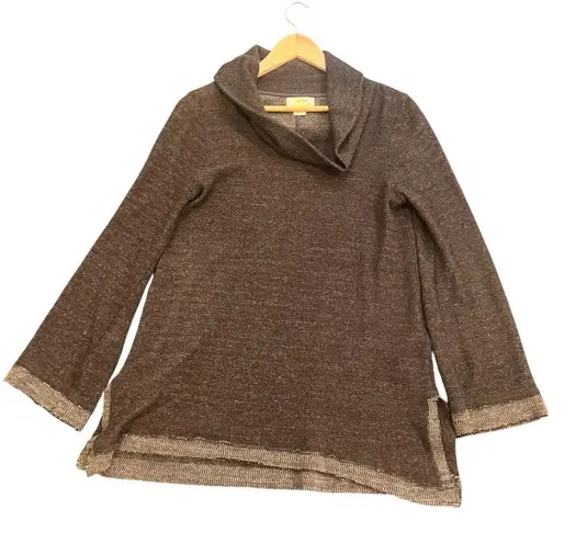 Maeve Brown Cowl Neck Sweater