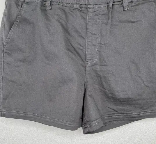 Abound Gray Women's 4" Stretch Pull On Elastic Waist Shorts Size Large NWT