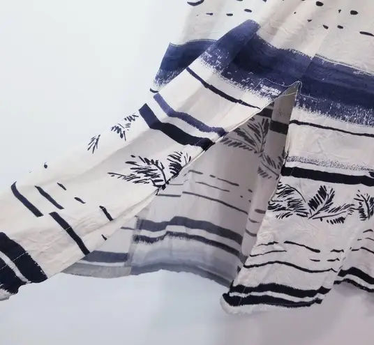 Jams World Palm Tree Print Tropical Midi Dress with Pockets