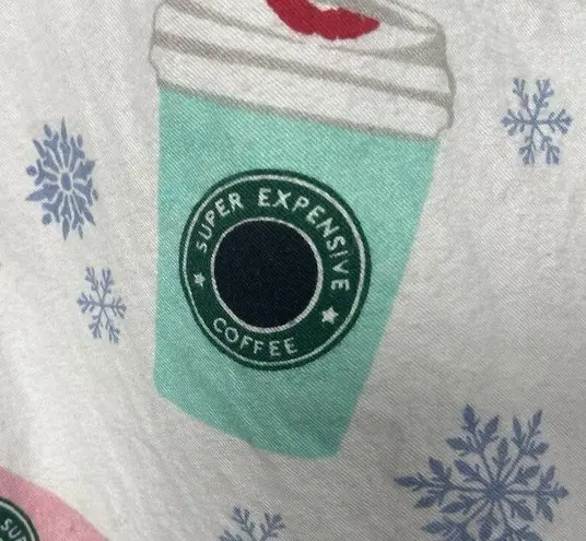 8 Oak Lane Pajamas Womens L/XL Pajama Top Only PJs Shirt Coffee Flannel Cozy Pink Size L