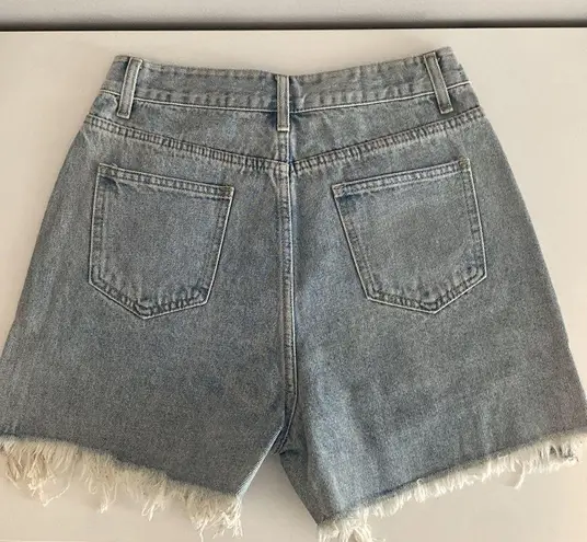 Cider NWOT Rhinestone Fringe Denim Shorts