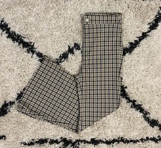 Miou Muse Plaid Flared Pants