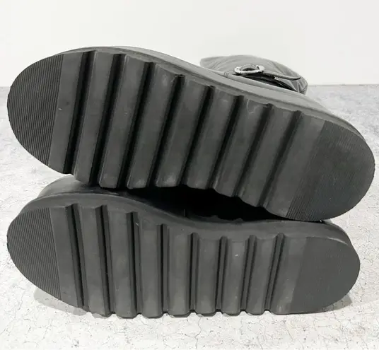 Free People  Not for Riding Platform Tall Boots Black Leather Size 6.5 NEW - Image 9