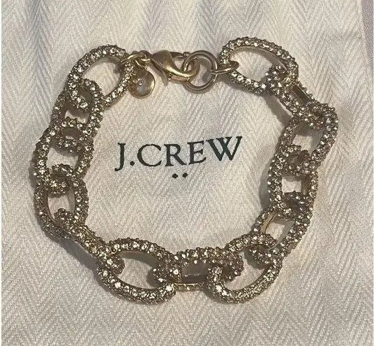 J.Crew  • Gold Pave Chain Bracelet WITH Dust Bag