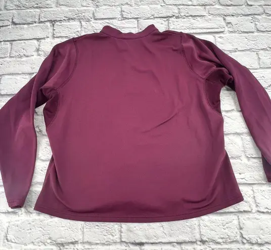 Pearl Izumi  1/4 Zip Fleece Sweatshirt Women's Large Purple Long Sleeve Mock Neck