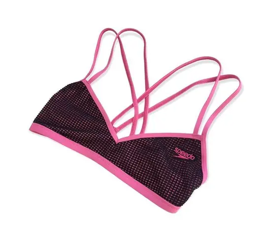 Speedo 🆕 Pink Turnz Mesh Bikini Swimsuit Top