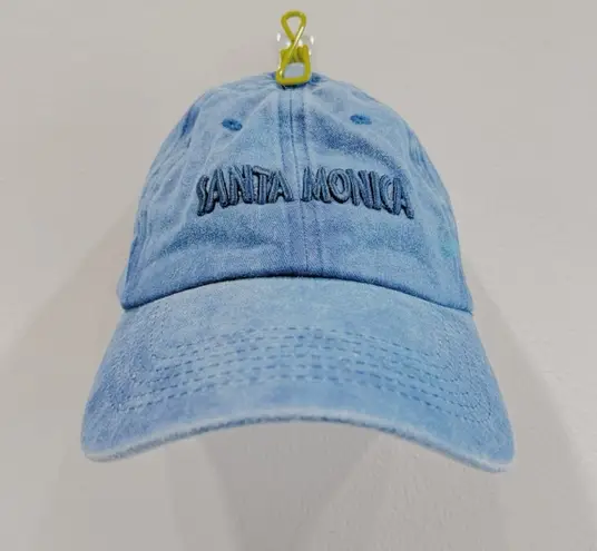 Blue Denim Baseball Hat with Embroidered Logo