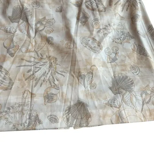 Quantum Sportswear Vintage Cream Shell Skort Skirt Athletic Casual Size Large Tan