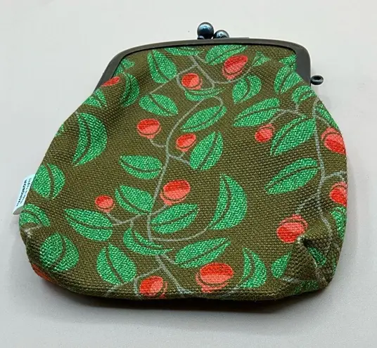 A Very Cute Rare AYANOKOJI Kyoto Japan clutch Kisslock Coin PURSE Pouch Green