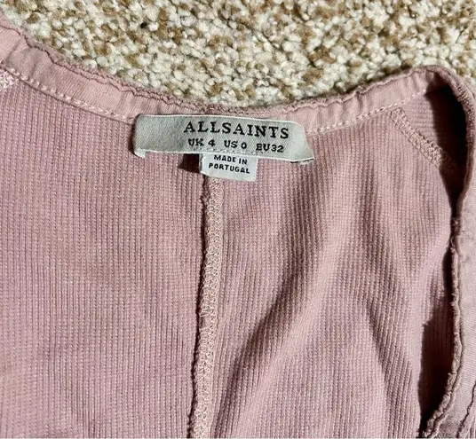 ALLSAINTS Alicia Bodysuit in Morning Mauve Size 0