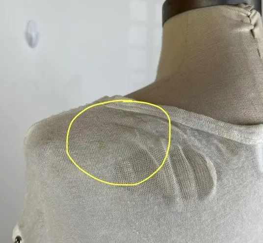 IRO Jeans Mayssa Chain Link Tee in White Medium