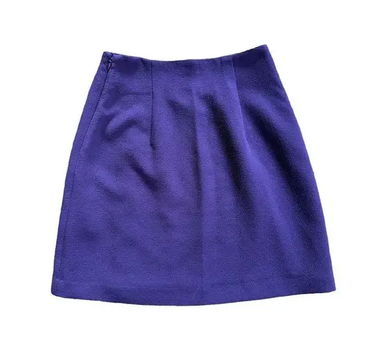 Club Monaco Purple Scalloped Detail Crepe Skirt Size 4
