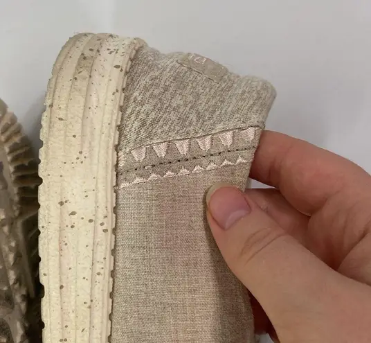 Hey Dude Wendy slip on canvas shoes with embroidery in Dusty Inca size 9