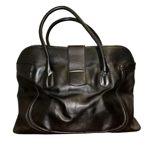 Tod's Authentic Tod’s Black Leather Weekender Shoulder Bag With Dust bag Vintage