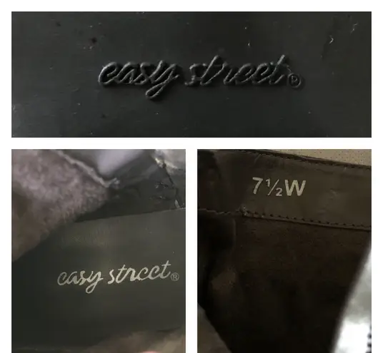 Easy Street Gray Braided Ankle Booties