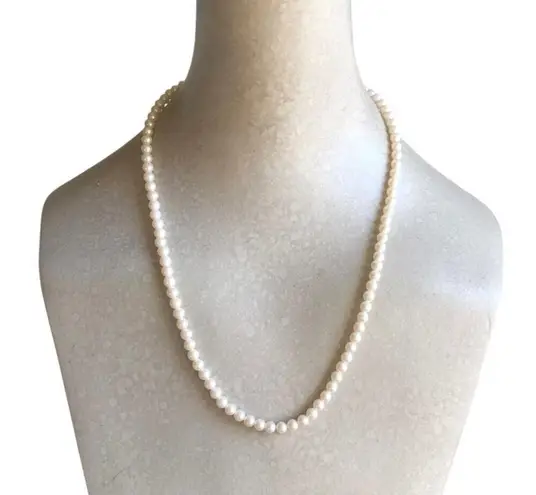 Three Beaded Medium Light Gray Small Pink Avon Marked Mini Ivory Necklace Bundle