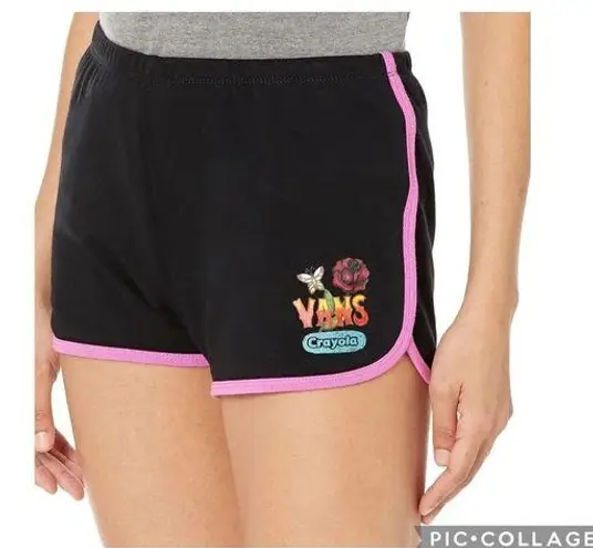 Vans  X Crayola women black Shorts size S NWT