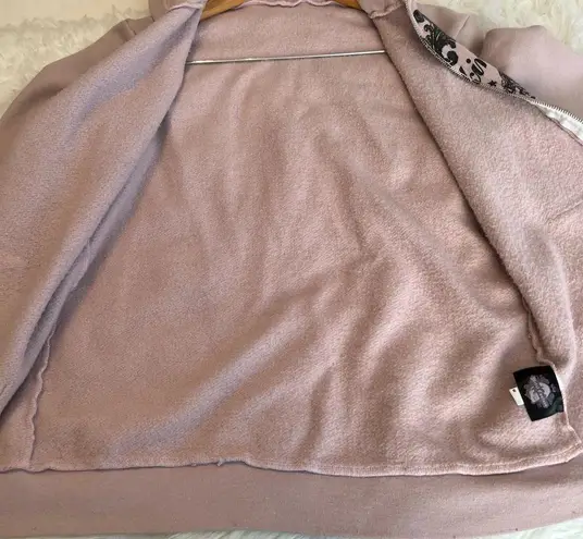 Unique print Heavy F*cking Metal zip up Hoodie size medium HAS FLAWS