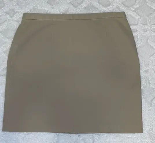 L.L. Bean vintage mini‎ skirt made in Hong Kong, Size 12 Tan
