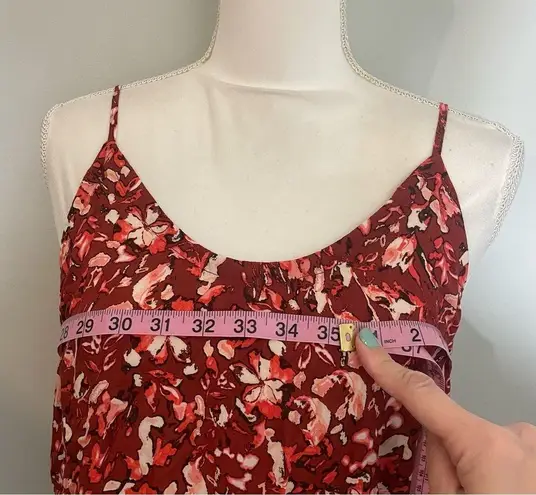 Treasure & Bond NWOT Rust Red Orange Floral Print Strappy Cami Blouse Top New