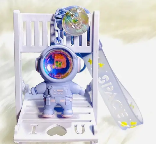 Purple Astronaut Keychain